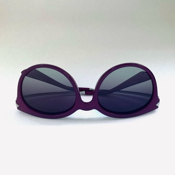 NWOT CAXMAN ROUND CAT-EYE RETRO STYLE HD POLARIZED SUNGLASSES | BURGUNDY/BLACK - Picture 9 of 16